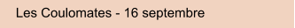 Les Coulomates - 16 septembre