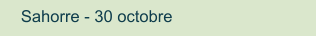 Sahorre - 30 octobre