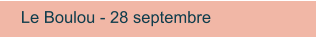 Le Boulou - 28 septembre
