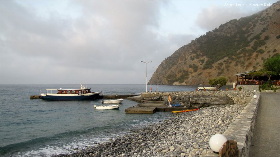 J07_0007 CRETE Agia Roumeli crique de Marmara Loutro