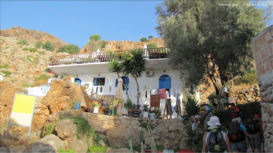 J08_0010 CRETE Loutro Anopoli gorges d'Aradena crique de Marmara
