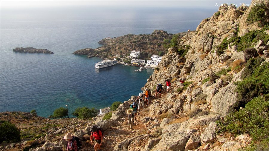 J08_0018 CRETE Loutro Anopoli gorges d'Aradena crique de Marmara