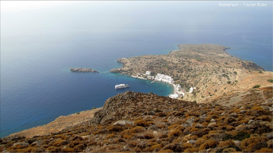 J08_0029 CRETE Loutro Anopoli gorges d'Aradena crique de Marmara